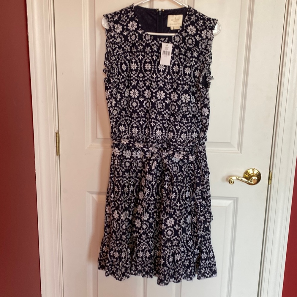 NWT Kate Spade Eyelet Wrap Dress (size 14)